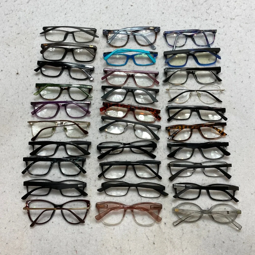 Lot Of 30 Mixed Reading Glasses Bundle Unisex OS Rectangular Cat Eye Bundle